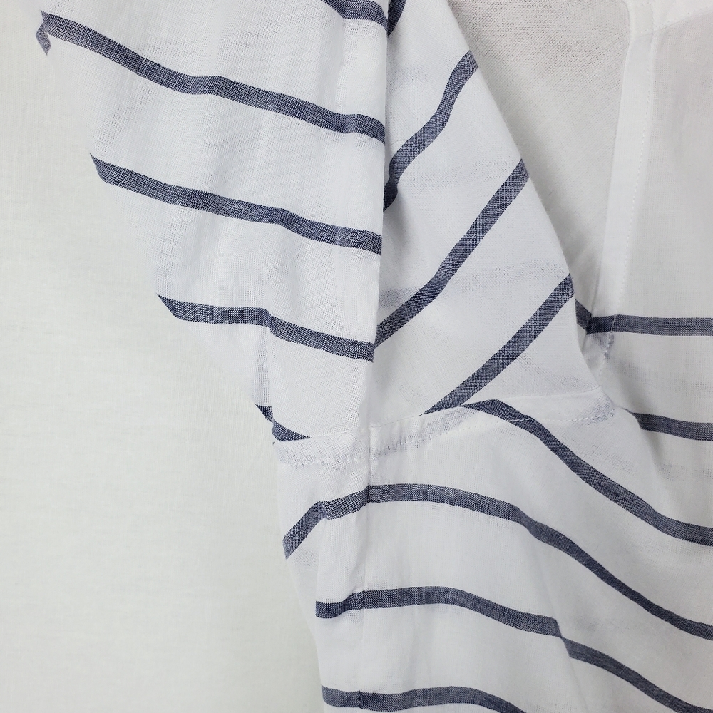 Navy-Striped Pendleton Button Down, Size P - image 4